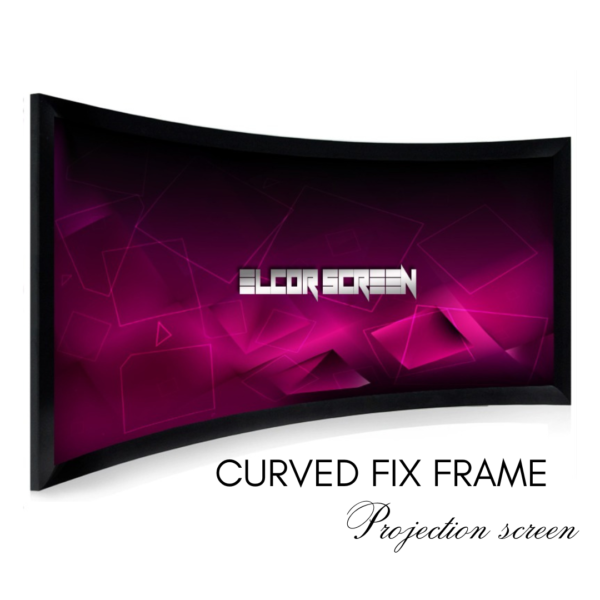 Curved fix frame projector screen