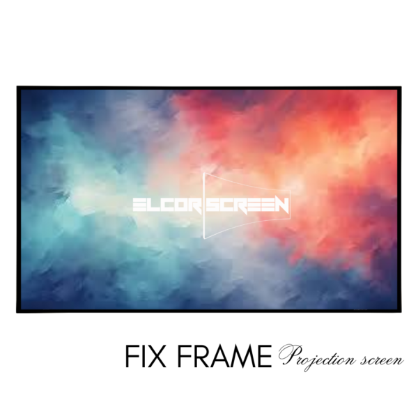 Narrow fix frame projector screen