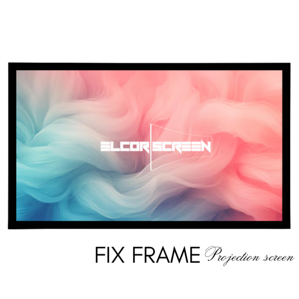 Woven Acoustic Fixed frame projector screen