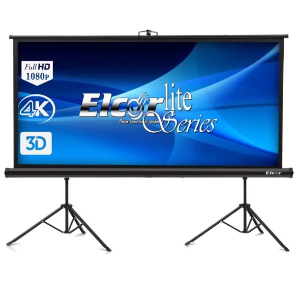 Dual tripod projection screen 120-Inch