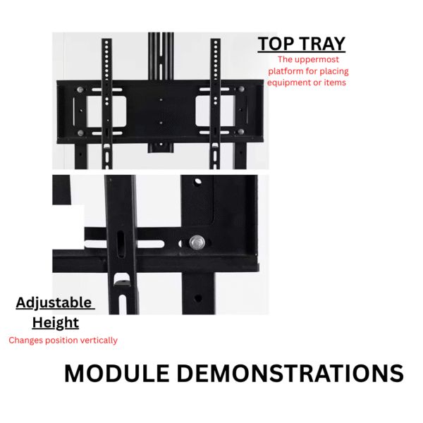 Mobile TV Stand/Trolley for LED/LCD with shelf - Image 7