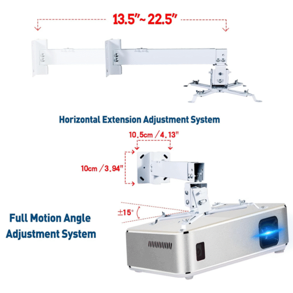 Universal Projector Ceiling Mount kit 6ft adjustable In -/+15° Tilt Option - Image 3